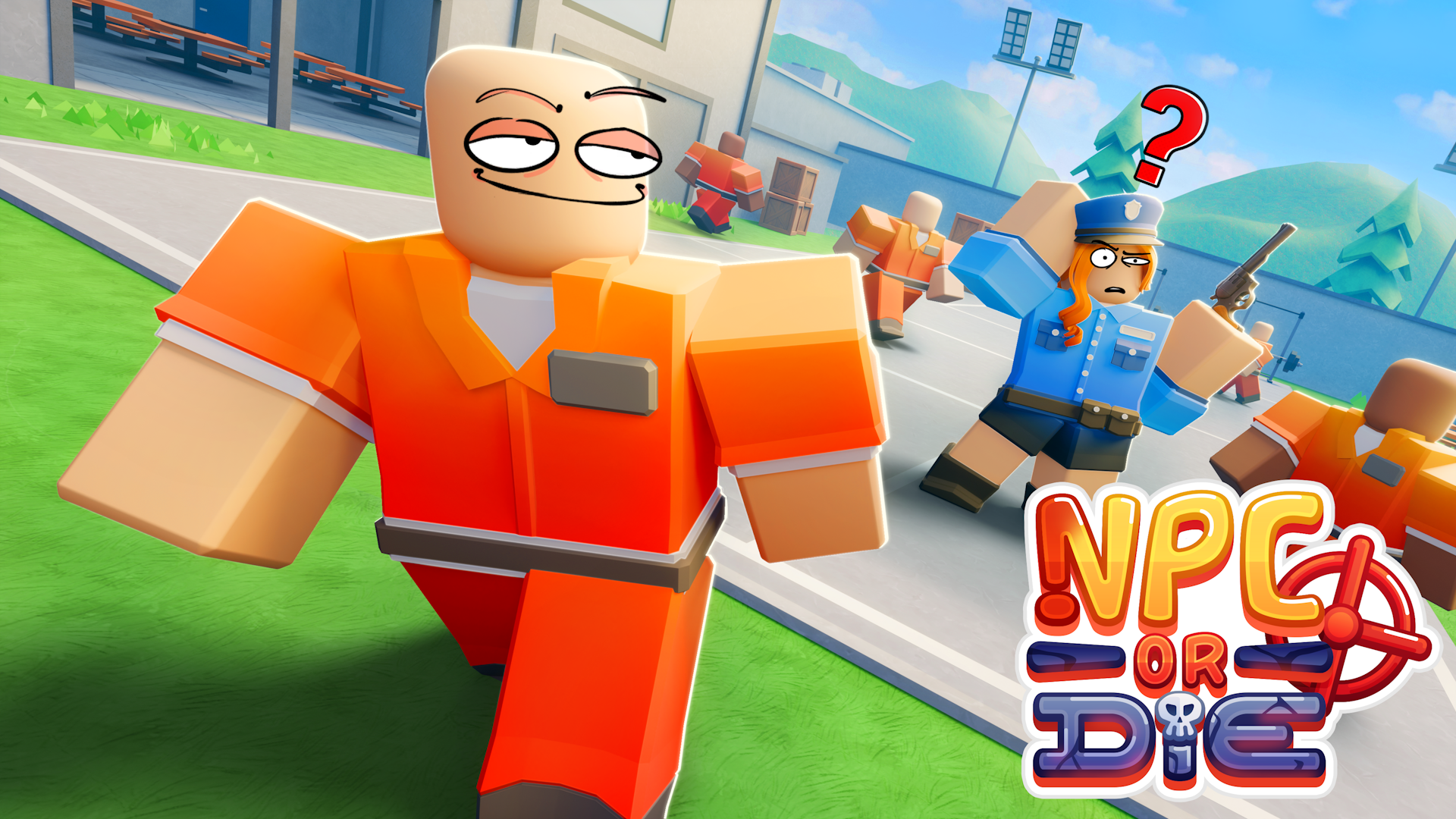 NPC or Die inmate and sheriff characters